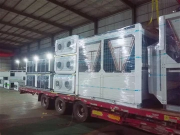 2 Pieces Screw Type Air Cooled Water Chiller And 15pcs Air Handler Unit With ...
